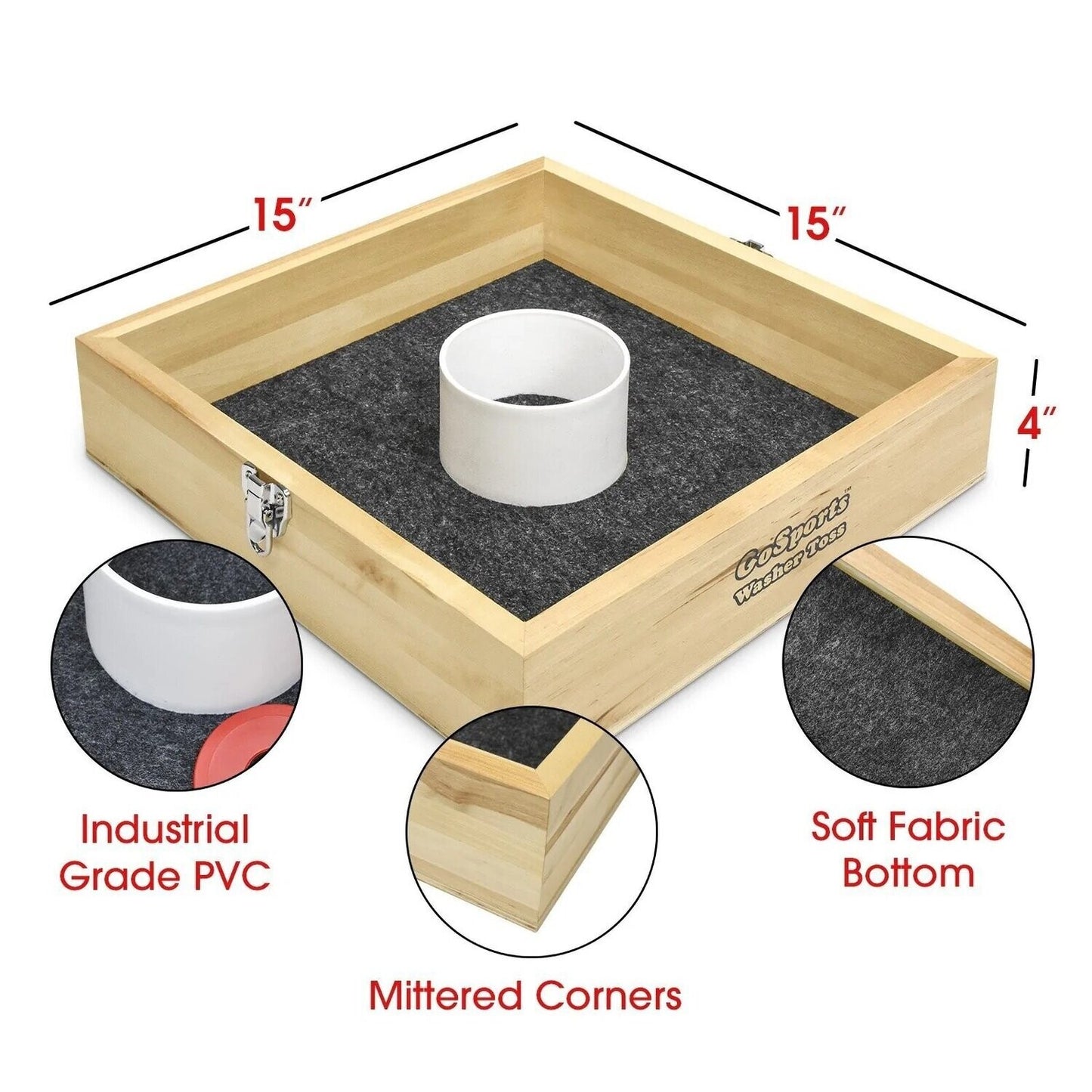 Birch Wood Washer Toss Game