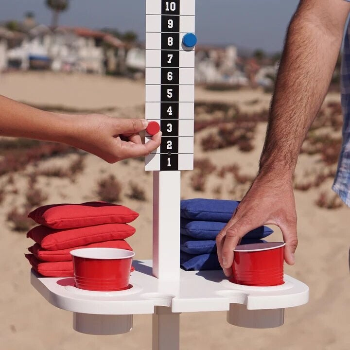 Score Keeper & Drink Stand Set - White