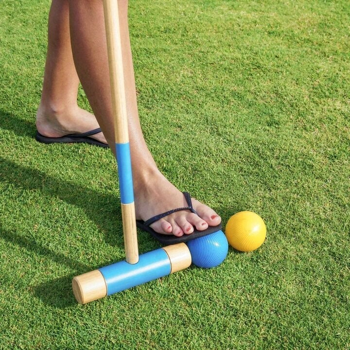 Wooden Deluxe Croquet Set