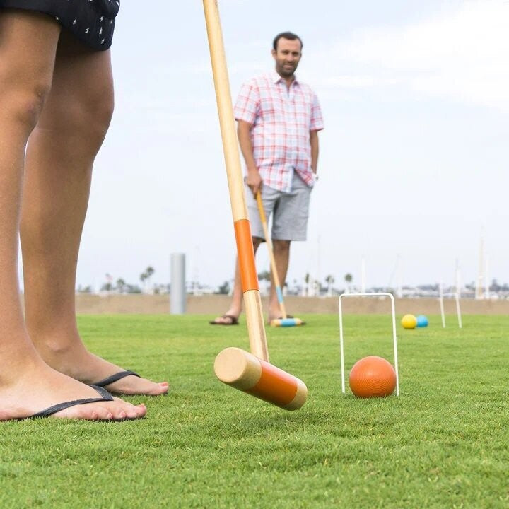 Wooden Deluxe Croquet Set