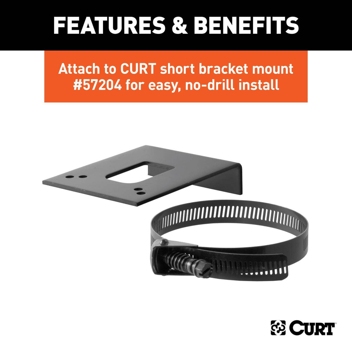 CONN.SOCKET MOUNTING BRACKET CURT BRACKETS