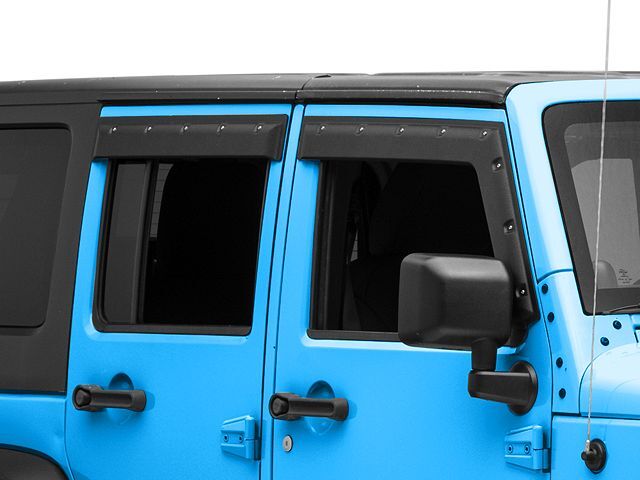 Focus Auto Design Tough Guard FormFit Window Visor (07-18 Wrangler JK 4-Door)