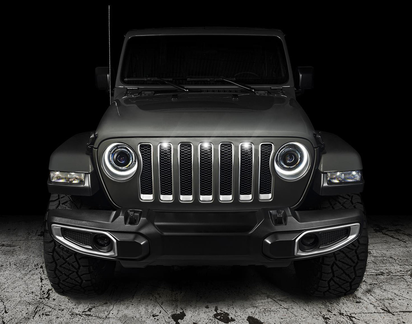 White Pre-Runner LED Grill Lights (18-21 Wrangler JL)