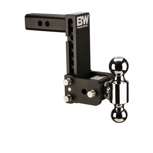 B&W 2.5" Tow & Stow Adjustable Ball Mount, 7" Drop, Dual-Ball (2", 2-5/16")