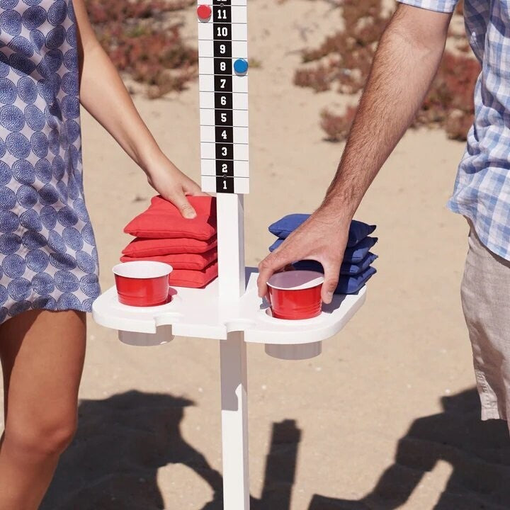 Score Keeper & Drink Stand Set - White