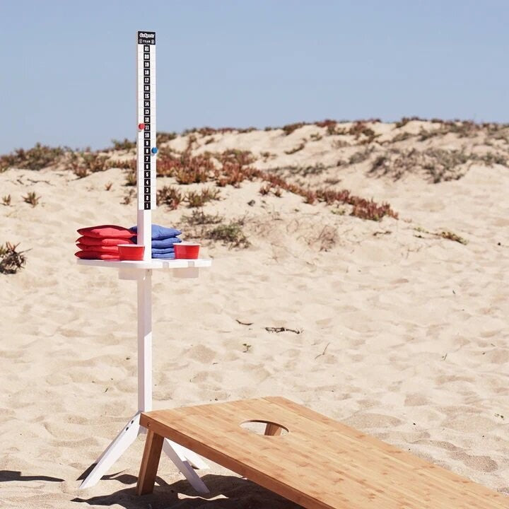 Score Keeper & Drink Stand Set - White