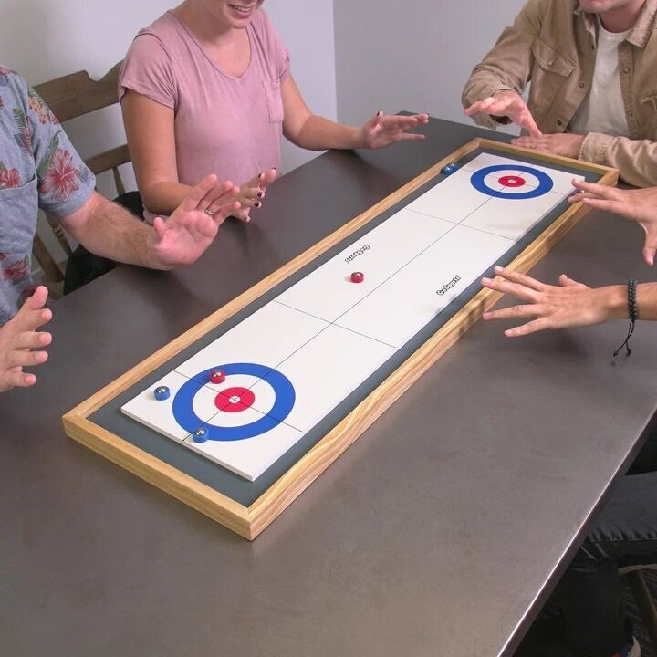 Shuffle Board & Curling 2-in-1 Board Game