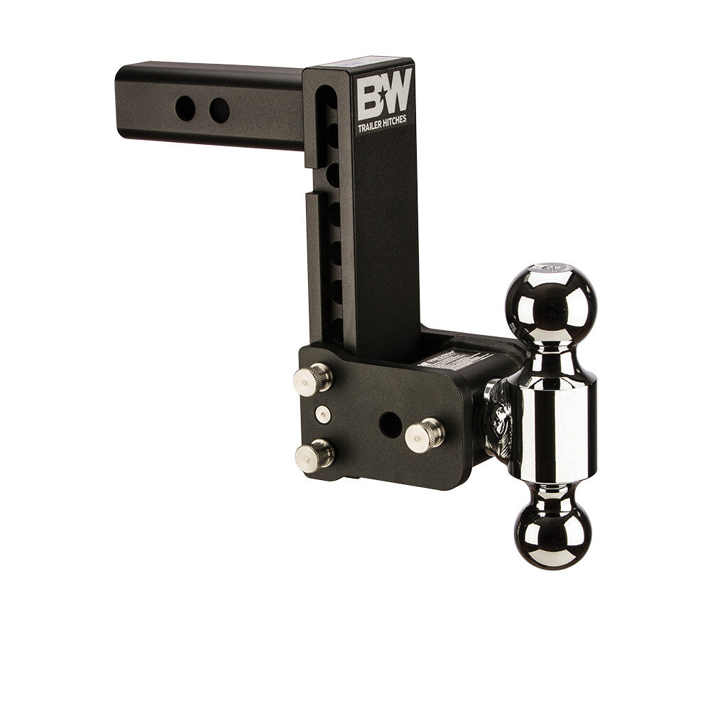 B&W 2" Tow & Stow Adjustable Ball Mount, 7" Drop, Dual-Ball (2" x 2-5/16")