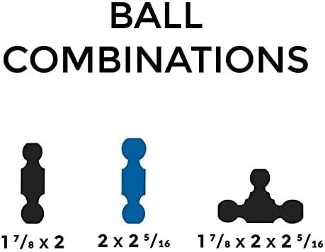 B&W 2" Tow & Stow Adjustable Ball Mount, 7" Drop, Dual-Ball (2" x 2-5/16")
