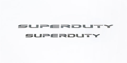 Black Super Duty Letters Rear