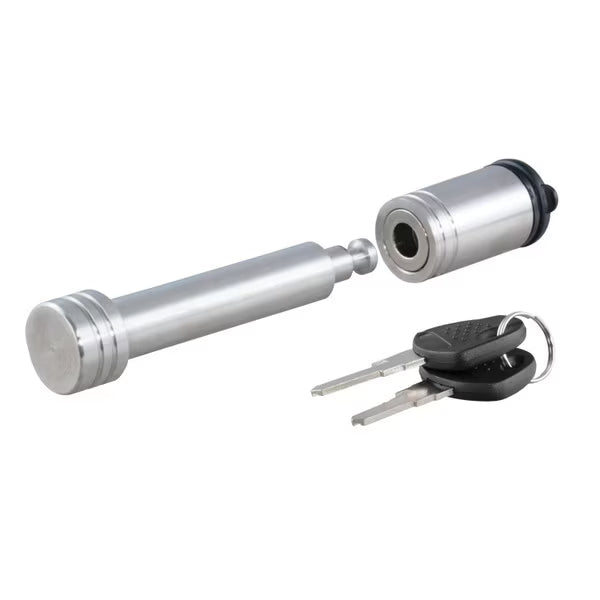 CURT HITCH LOCK
CHROME-PLATED LOCKING CLASS 3/4
FITS 2-INCH RECEIVERS