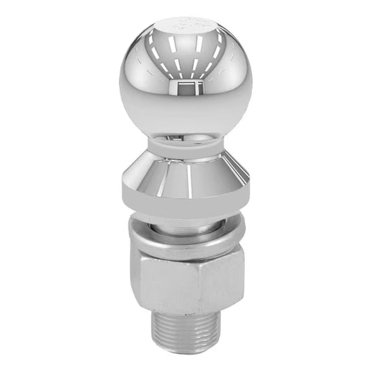 CURT 2-5/16 INCH CHROME HITCH BALL WITH -1/4 INCH SHANK 20000 LB