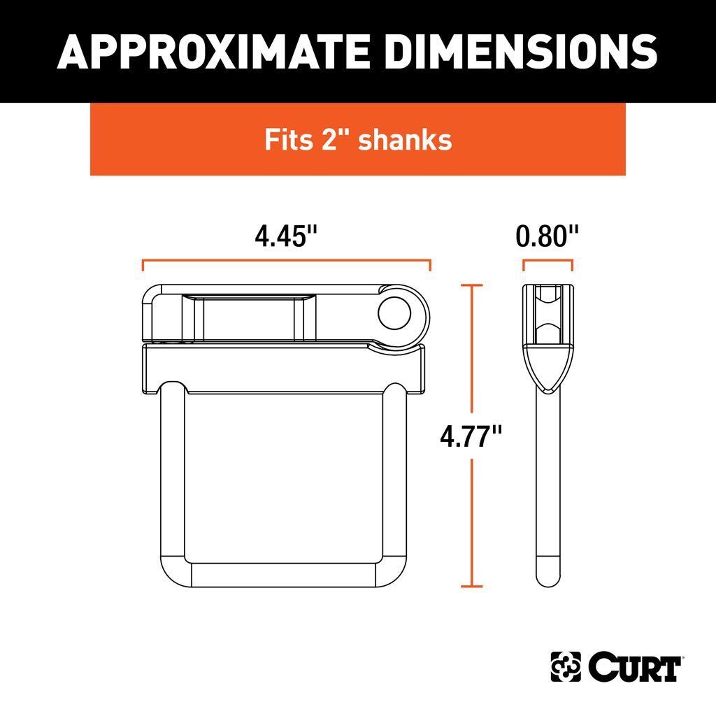 CURT Anti-Rattle Hitch Clamp