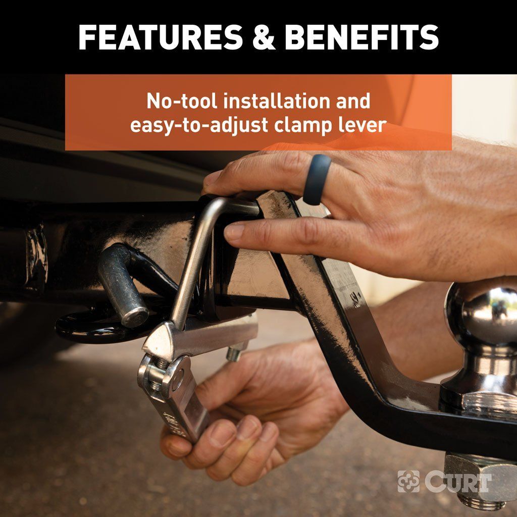 CURT Anti-Rattle Hitch Clamp