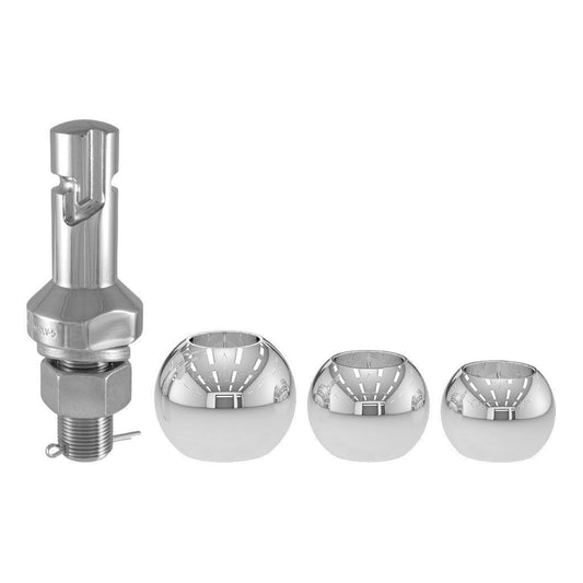 CURT Switch Ball Trailer Ball Set with 1" x 2-1/4" Shank, Three-Balls (1-7/8", 2", 2-5/16")
