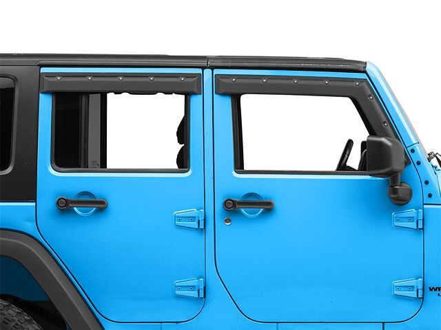 Focus Auto Design Tough Guard FormFit Window Visor (07-18 Wrangler JK 4-Door)