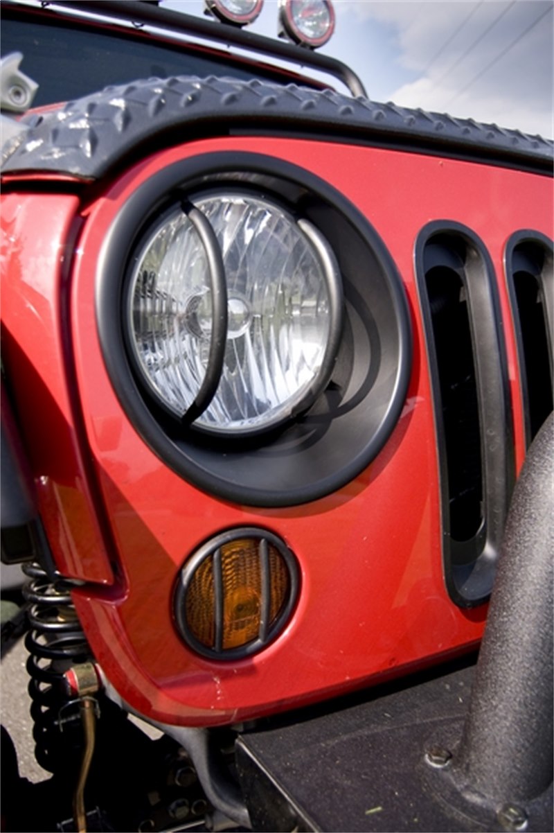 Rugged Ridge Headlight Trim Set 07-18 Wrangler JK