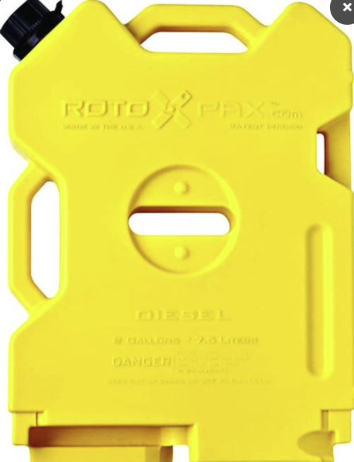 2 GALLON DIESEL PACK - ROTOPAX YELLOW
