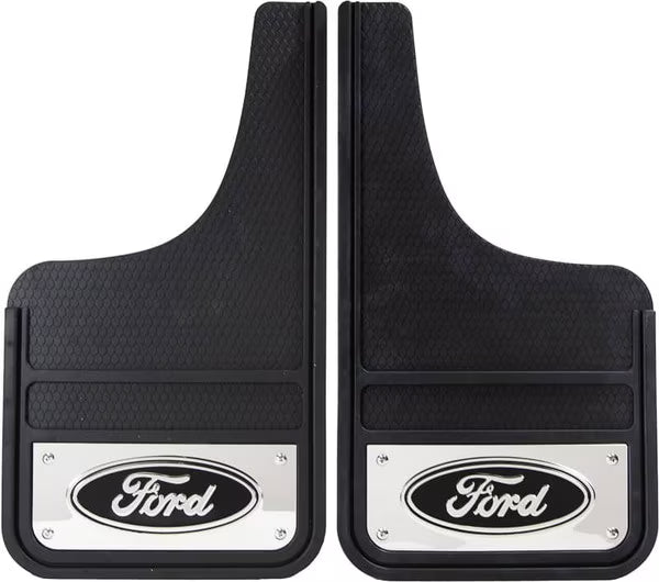 TRUCK FLAP FORD FRONT PLASTICOLOR STAINLESS UNIVERSAL LOGO