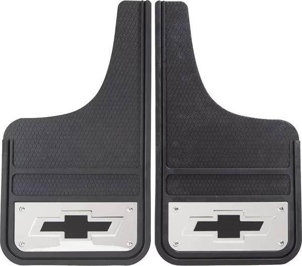 TRUCK FLAP CHEVY FRONT PLASTICOLOR STAINLESS UNIVERSAL LOGO