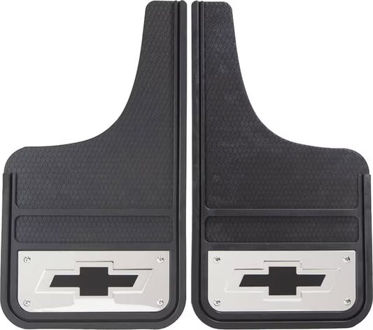 TRUCK FLAP CHEVY FRONT PLASTICOLOR STAINLESS UNIVERSAL LOGO