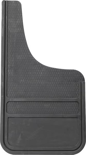 TRUCK FLAP FRONT MOON CUT NO CHROME PLASTICOLOR BLACK UNIVERSAL