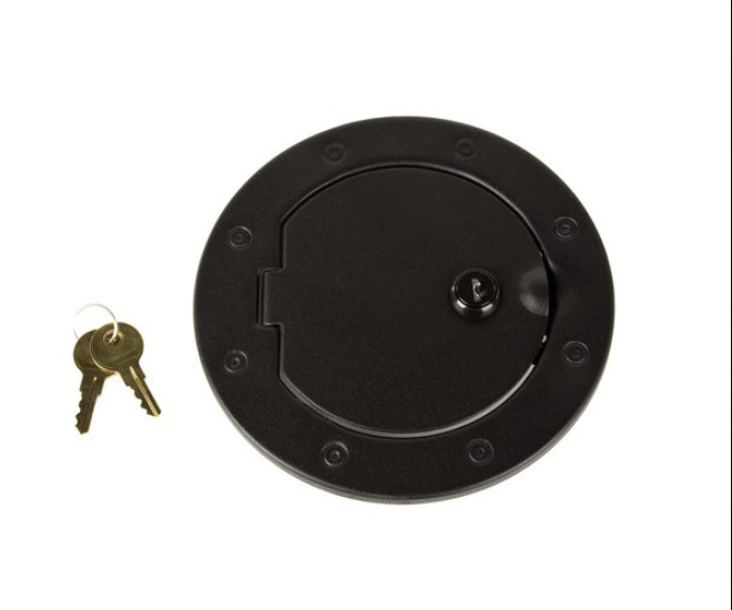RUGGED RIDGE GAS DOOR COVER BLACK