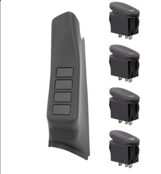 Rugged Ridge A-Pillar Switch Pod Kit 11-18 Wrangler JK