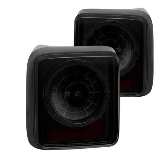 Spyder® Black/Smoke Sequential Fiber Optic LED Tail Lights (19-22 Wrangler JL)