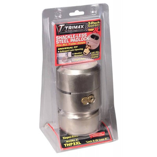 TRIMAX SHACKLE TRAILER LOCK 3 PACK