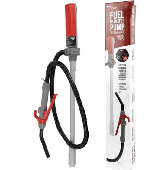 FUEL TRANSFER PUMP TREP01 - BATTERY POWERED BILINGUAL
