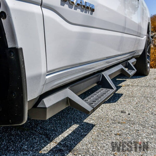 WESTIN BLACK HDX DROP STEP ; CAB LENGTH NERF STEPS ; 19-22 RAM 1500 CREW CAB