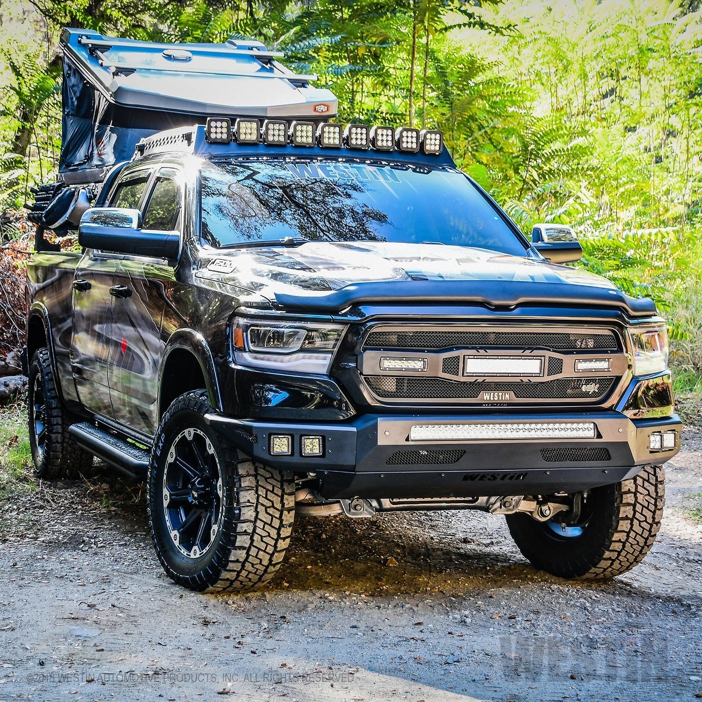 Westin HXD Black Mesh LED Grille